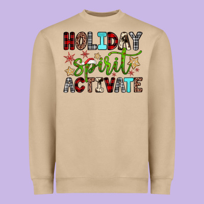 Holiday Spirit Activate Heavyweight Sweatshirt Designed By Jahusdesignshop