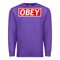 Purple obey Premium Sweatshirt - linhVisuals