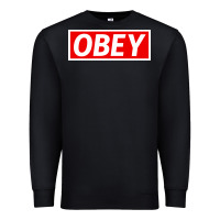 Black obey Premium Sweatshirt - linhVisuals