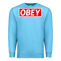 Ocean Blue obey Premium Sweatshirt - linhVisuals