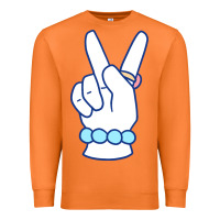 Carrot girl peace sign Premium Sweatshirt - linhVisuals