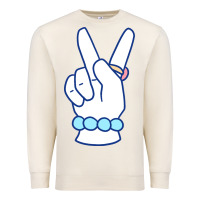 Sandshell girl peace sign Premium Sweatshirt - linhVisuals