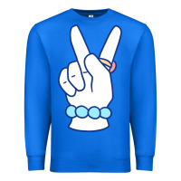 True Royal girl peace sign Premium Sweatshirt - linhVisuals