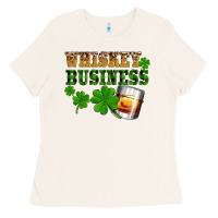 Bone St. Patrick's Day whiskey business Ladies Tee - OliviaCreatesArt