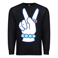 Black girl peace sign Premium Sweatshirt - linhVisuals