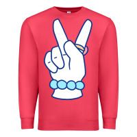 Cardinal girl peace sign Premium Sweatshirt - linhVisuals