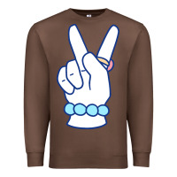 Chestnut girl peace sign Premium Sweatshirt - linhVisuals