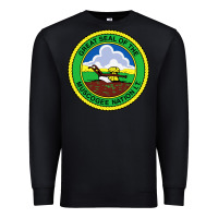 Black great seal of the muscogee nation Premium Sweatshirt - linhVisuals