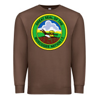 Chestnut great seal of the muscogee nation Premium Sweatshirt - linhVisuals