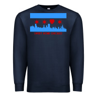 Navy sweet home chicago Premium Sweatshirt - linhVisuals
