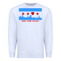 White sweet home chicago Premium Sweatshirt - linhVisuals