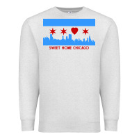 Oatmeal Heather sweet home chicago Premium Sweatshirt - linhVisuals