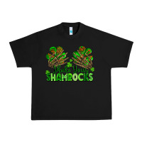 Black Shake Your Shamrocks Urban Heavy Tee - FaDigitalArtStudio