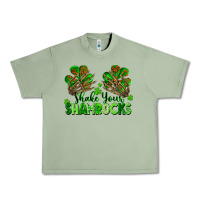 Oil Green Shake Your Shamrocks Urban Heavy Tee - FaDigitalArtStudio