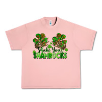 Salmon Shake Your Shamrocks Urban Heavy Tee - FaDigitalArtStudio
