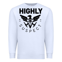 White highly suspect 2022 Premium Sweatshirt - linhVisuals