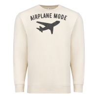 Sandshell airplane mode funny traveling design with flying plane Premium Sweatshirt - linhVisuals
