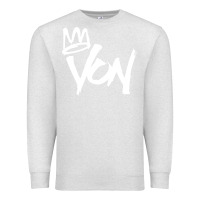 Oatmeal Heather KING VON MERCH Premium Sweatshirt - linhVisuals