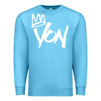 Ocean Blue KING VON MERCH Premium Sweatshirt - linhVisuals