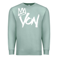 Seafoam KING VON MERCH Premium Sweatshirt - linhVisuals