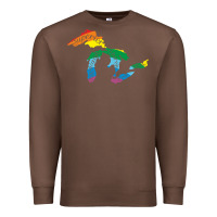 Chestnut all michigan great lakes rainbow colors Premium Sweatshirt - linhVisuals