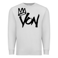 Dove Grey KING VON Premium Sweatshirt - linhVisuals