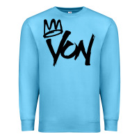 Ocean Blue KING VON Premium Sweatshirt - linhVisuals