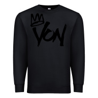 Black KING VON Premium Sweatshirt - linhVisuals