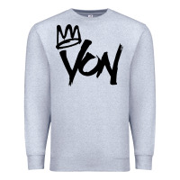Heather Grey KING VON Premium Sweatshirt - linhVisuals
