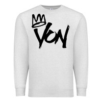 Oatmeal Heather KING VON Premium Sweatshirt - linhVisuals