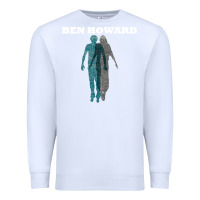 White Ben Howard Premium Sweatshirt - linhVisuals