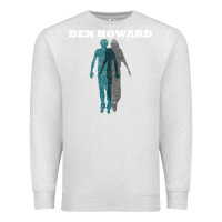 Oatmeal Heather Ben Howard Premium Sweatshirt - linhVisuals