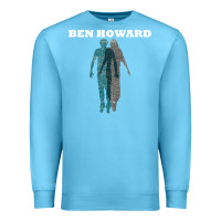 Ocean Blue Ben Howard Premium Sweatshirt - linhVisuals
