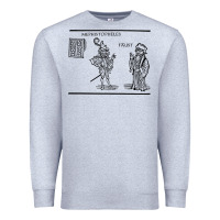 Heather Grey doctor faustus vintage illustration design Premium Sweatshirt - linhVisuals