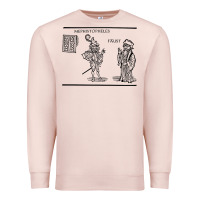Pale Pink doctor faustus vintage illustration design Premium Sweatshirt - linhVisuals