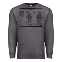 Charcoal Heather doctor faustus vintage illustration design Premium Sweatshirt - linhVisuals