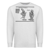 Oatmeal Heather doctor faustus vintage illustration design Premium Sweatshirt - linhVisuals
