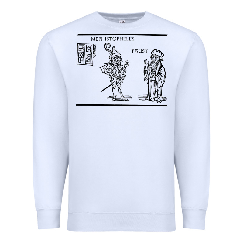 Doctor Faustus Vintage Illustration Design Premium Sweatshirt by linhVisuals | Teevron