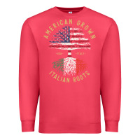 Cardinal american grown italian roots italy flag vintage tree Premium Sweatshirt - linhVisuals