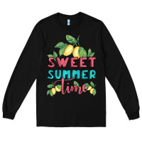 Black sweet summer time lemonade Long Sleeve Tee - BundleAndBundleShop