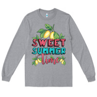 Heather Grey sweet summer time lemonade Long Sleeve Tee - BundleAndBundleShop