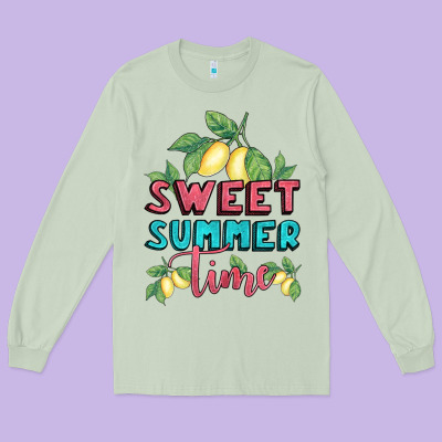 Sweet Summer Time Lemonade Long Sleeve Tee Designed By Bundleandbundleshop