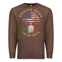 Chestnut american grown italian roots italy flag vintage tree Premium Sweatshirt - linhVisuals