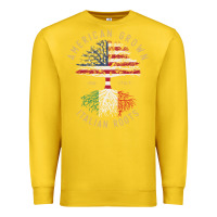 Lemon american grown italian roots italy flag vintage tree Premium Sweatshirt - linhVisuals
