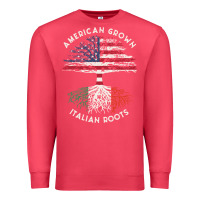Cardinal american grown italian roots usa italy flag tree Premium Sweatshirt - linhVisuals