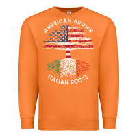 Carrot american grown italian roots usa italy flag tree Premium Sweatshirt - linhVisuals