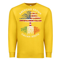 Lemon american grown italian roots usa italy flag tree Premium Sweatshirt - linhVisuals