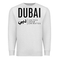 Oatmeal Heather dubai united arab emirates Premium Sweatshirt - linhVisuals