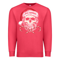 Cardinal bah humbug skull santa hat christmas funny quote Premium Sweatshirt - linhVisuals