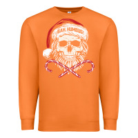Carrot bah humbug skull santa hat christmas funny quote Premium Sweatshirt - linhVisuals